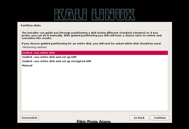 Adım Adım Kali Linux Rolling 2016 Kurulumu Video ve Görsel Anlatım Kali Linux Rolling 10. Adım Adım Adım Kali Linux Rolling 2016 Kurulumu Video ve Görsel Anlatım