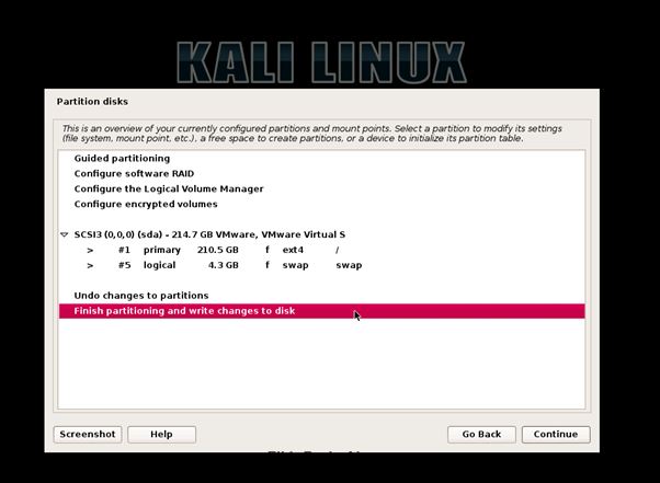 Adım Adım Kali Linux Rolling 2016 Kurulumu Video ve Görsel Anlatım Kali Linux Rolling 13. Adım Adım Adım Kali Linux Rolling 2016 Kurulumu Video ve Görsel Anlatım