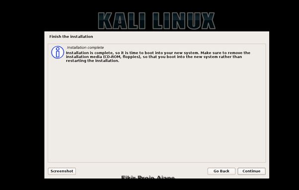Adım Adım Kali Linux Rolling 2016 Kurulumu Video ve Görsel Anlatım Kali Linux Rolling 20. Adım Adım Adım Kali Linux Rolling 2016 Kurulumu Video ve Görsel Anlatım