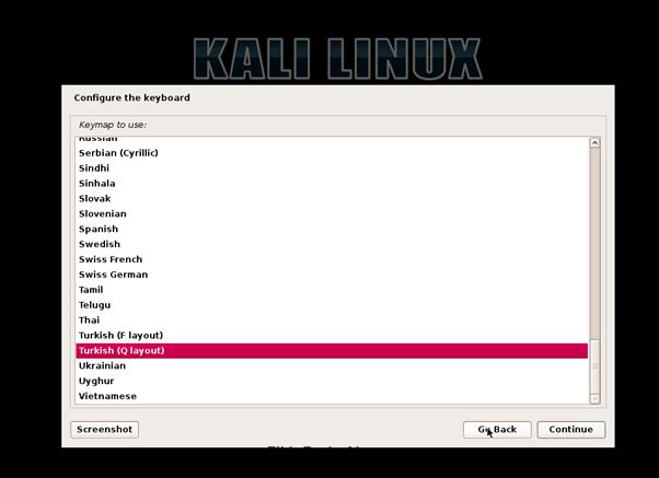 Adım Adım Kali Linux Rolling 2016 Kurulumu Video ve Görsel Anlatım Kali Linux Rolling 4. Adım Adım Adım Kali Linux Rolling 2016 Kurulumu Video ve Görsel Anlatım