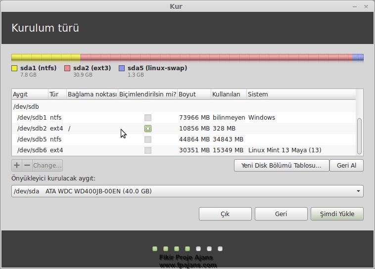 Adım Adım Linux Mint 17.3 Rosa Kurulumu Video ve Görsel Anlatım LinuxMint173RosaKurulum 11 Adım Adım Linux Mint 17.3 Rosa Kurulumu Video ve Görsel Anlatım