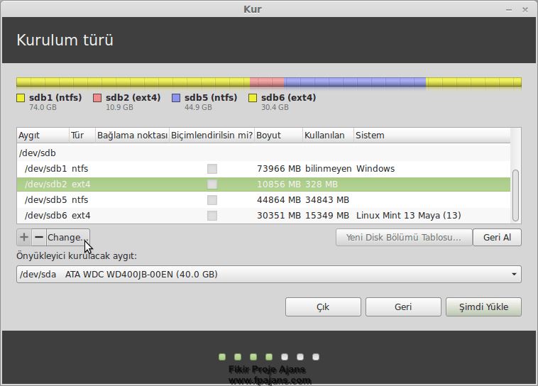 Adım Adım Linux Mint 17.3 Rosa Kurulumu Video ve Görsel Anlatım LinuxMint173RosaKurulum 9 Adım Adım Linux Mint 17.3 Rosa Kurulumu Video ve Görsel Anlatım