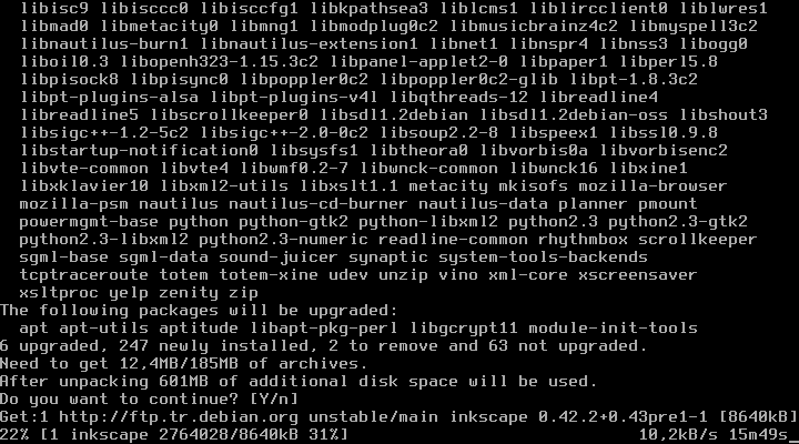 Debian Linux Kurulum Rehberi - Gnome Masaüstü