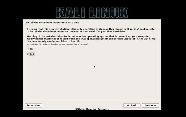 Kali Linux Rolling 19. Adım