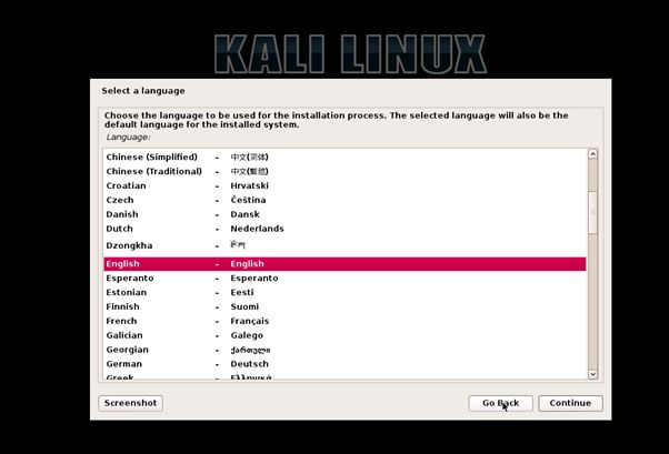 Kali Linux Rolling 2. Adım