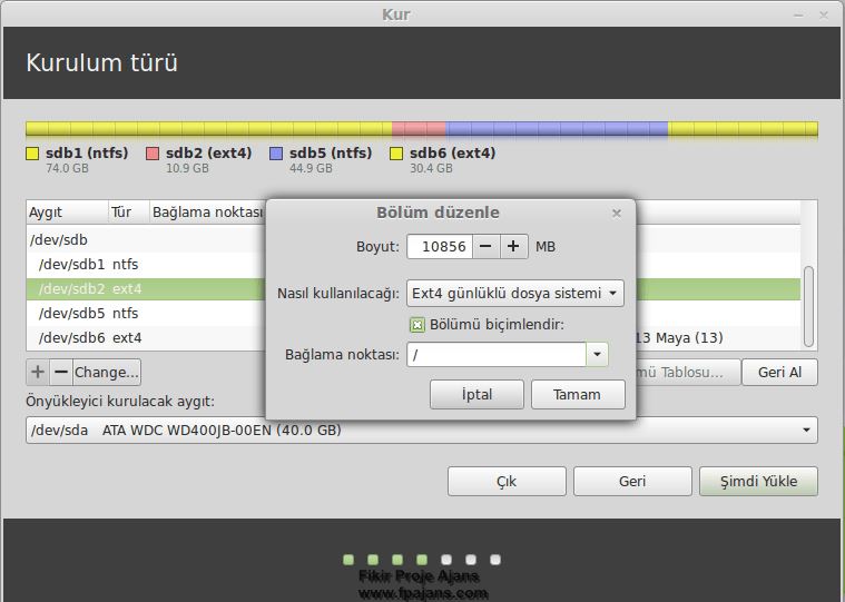 Adım Linux Mint 17.3 Rosa Kurulum-10