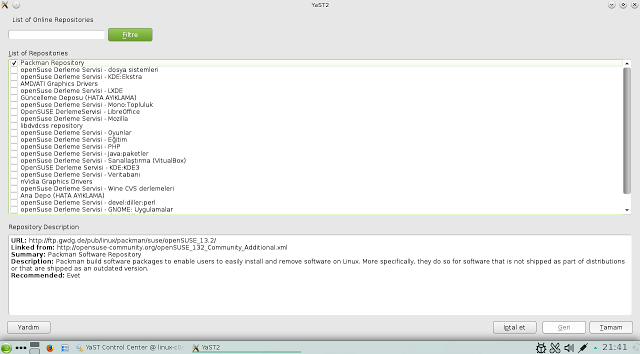 openSUSE Leap 42.1 Linux Kurulumu