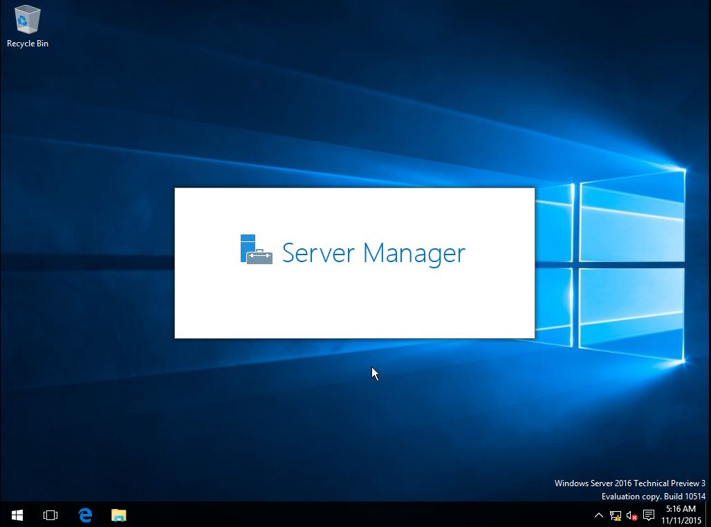 Windows Server 2016 TP3 Adım 12